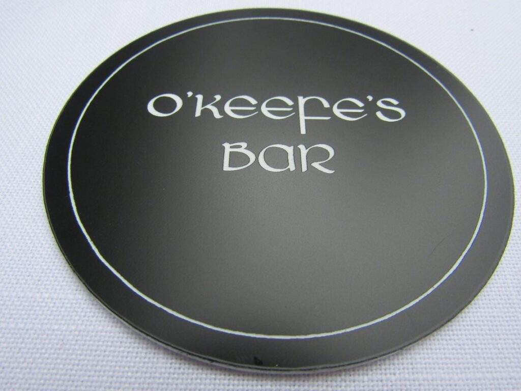 Home Bar Personalised Coaster The Laser People