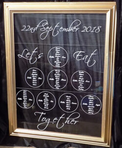 Custom Wedding Seating Plan