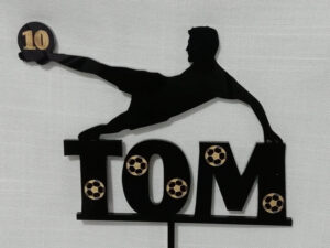 Football Themed Cake Topper