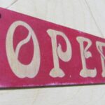 Vibrant  Open-Closed Shop Sign