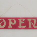 Vibrant  Open-Closed Shop Sign