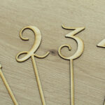 Natural Wood Table Numbers