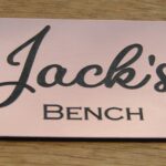 Personalised Bench Plaque – Bright Copper