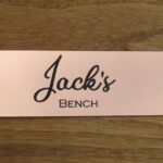 Personalised Bench Plaque – Bright Copper