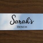 Personalised Bench Plaque – Silver