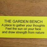 ‘The Garden Bench’ Bench Plaque