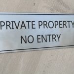 Gate Signs – Private Property No Entry