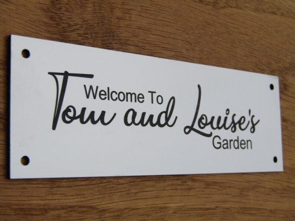Garden bench plaque