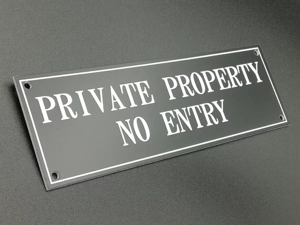 gate signs private property
