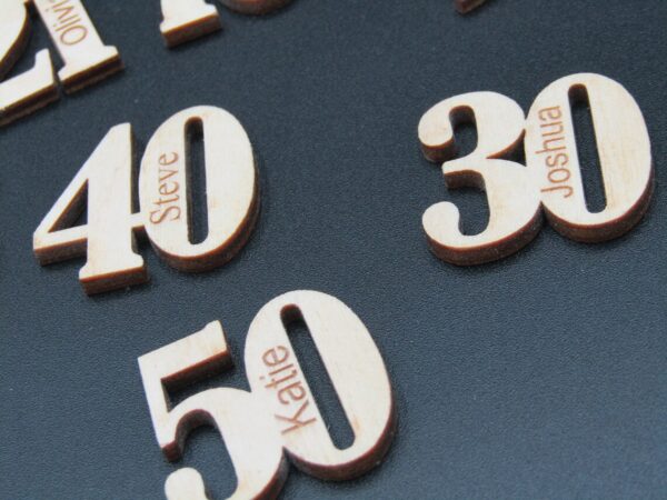 Birthday Wooden Table Confetti (pack of 10) - Image 2