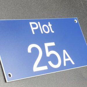 Allotment Plot Number Sign