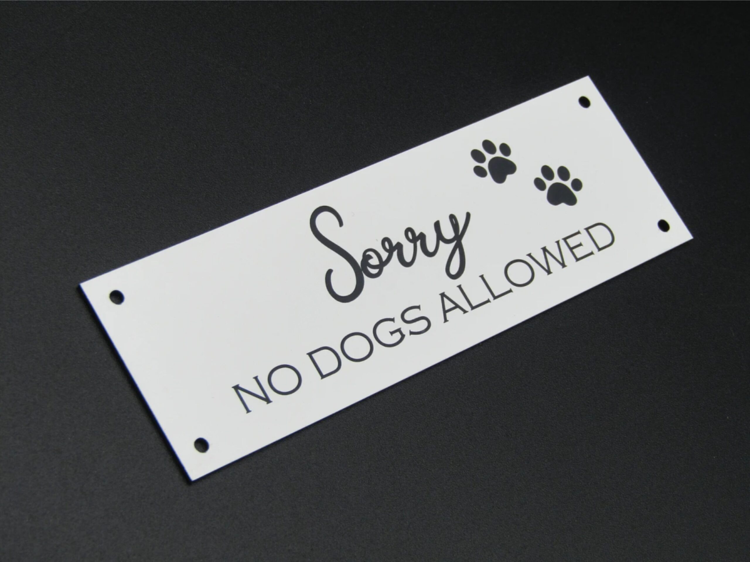 No Dogs Allowed Wall Sign No dogs allowed sign