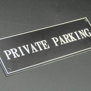 Private Parking Wall Sign