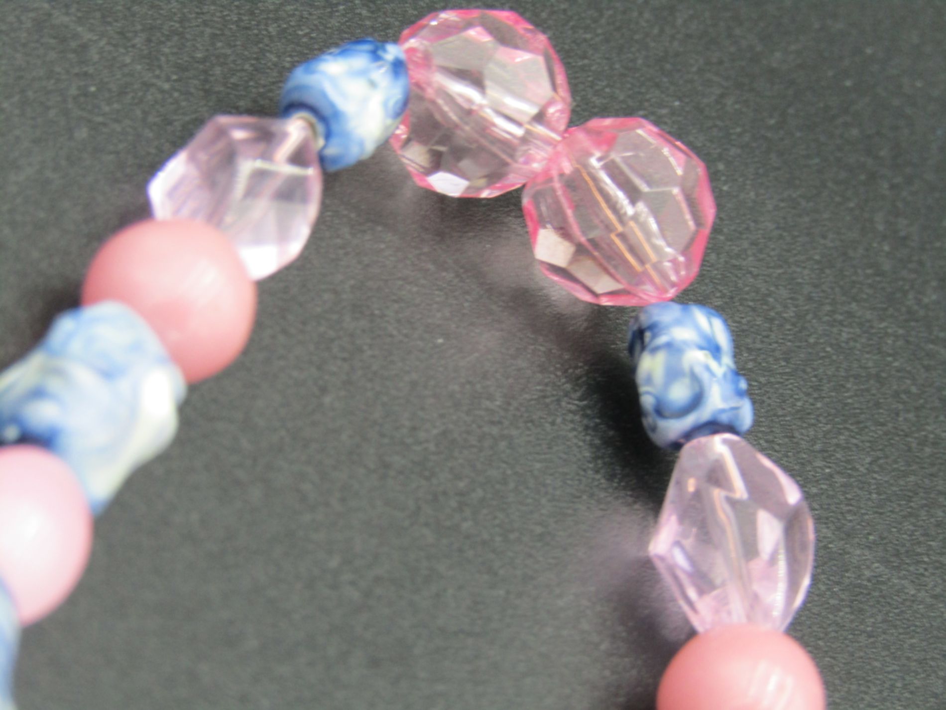 Open Closed Shop Sign - Pink Floral with Beads Open Closed Shop Sign - Pink Floral with Beads - Image 3